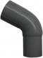 Plastmo b�jning 90 mm 60 grader grafit