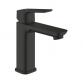 Grohe Cubeo M h�ndvaskarmatur u/bundventil - Mat sort