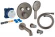 Grohe Essence komplet indbygningspakke m/SmartActive til badekar - B�rstet hard graphite