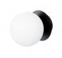 Cass�e Muro v�glampe - Hvidt glas/sort base