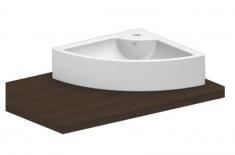 Eico Square 48 h�ndvask t/v�g eller bord - Hj�rne - 1 hanehul