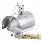 Lauridsen 110 mm rustfri rottesp�rre universal til-/afl�b