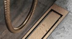 Unidrain Highline ramme - B&oslash;rstet kobber 900/25