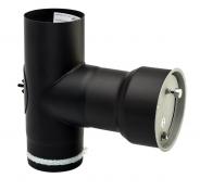 Metalbestos 100 mm r&oslash;gr&oslash;r m/ tr&aelig;kstabilisator og keramisk pakning