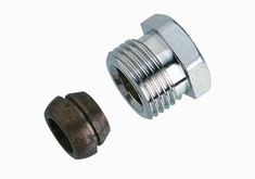 Danfoss klemfitting stål og kobberrør - ½ Ø15 mm