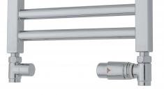 TVS Ventils�t type 210 m/returtermostat, ligel�bende, Krom