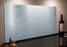 Firkantet st�nkplade til k�kken - 60 x 30 cm - Rustfrit st�l