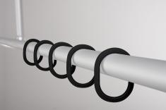 Ridder Forh�ngsringe - 12 stk. - Mat sort