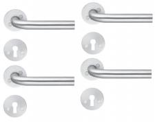 Beslagsboden Spar indend�rsgreb B235SNS - B�rstet rustfrit st�l - S�t � 4 stk