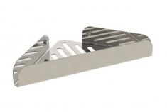 Cass�e hj�rnehylde til brus 20 cm - Krom