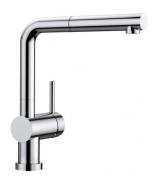 Blanco Linus-S-F k�kkenarmatur m/udtr�ksbruser - Krom