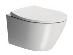 GSI Modo 52 kompakt v�gh�ngt toilet m/SwirlFlush og Extraglaze - Mat hvid