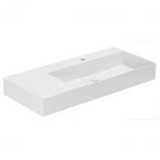 Lavabo Elegance SQ 102 L håndvask t/væg eller møbel - 1 hanehul