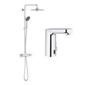 Grohe Eurosmart Cosmopolitan E & Vitalio Joy 260 pakke til badev�relset