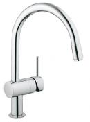 Grohe Minta k�kkenarmatur m/udtr�k og svingtud - Krom
