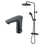 Gustavsberg Estetic & Sensoric pakke til badev�relse - Mat sort