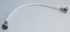 Tilslutningsslange 3/8x&frac12;" 300 mm hvid