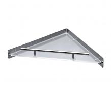 Cool Line brusehylde til hj&oslash;rne - Poleret st&aring;l