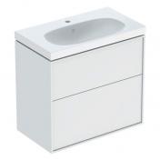 Ifö Sense Art 75 kompakt møbelsæt m/2 skuffer - Mat hvid