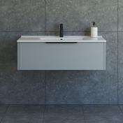 Dansani Mido+ Classic 101 m�bels�t m/Amber vask og 1 skuffe - Mat lysebl�