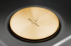 Villeroy & Boch cap waste cover, gold Villeroy & Boch cap waste cover, gold