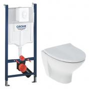 If� Spira 6265 Rimless toiletpakke inkl. s�de m/softslose, cisterne og hvid betjening