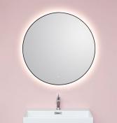 Cass�e Toscana spejl m/sort ramme, backlight og varme �90