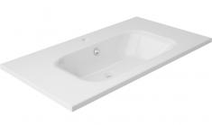 Str&oslash;mberg Trento 121 m&oslash;belvask - 1 hanehul - Mat hvid