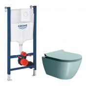 GSI Pura Ghiaccio 50 toiletpakke inkl. s�de m. softclose, cisterne og hvid betjening