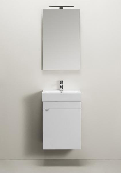 Hafa GO 450 Komplet m&oslash;bel m/spejl - Hvid