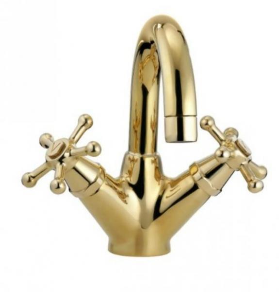 Toni Christiansborg håndvaskbatteri u/ bundventil - Messing Toni Christiansborg håndvaskbatteri u/ bundventil - Messing