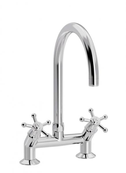 Toni Christiansborg 2-huls k&oslash;kkenbatteri 45 grader - Krom