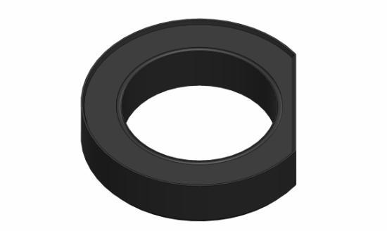 Lauridsen 315 x 30 mm topring m/ fals afskåret kant Lauridsen 315 x 30 mm topring m/ fals afskåret kant