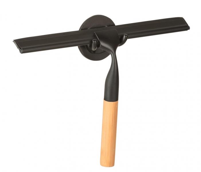 Wenko Bambusa badeværelsesskraber - Sort/bambus Wenko Bambusa badeværelsesskraber - Sort/bambus