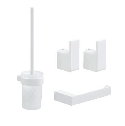 Hefe Piren sæt af badtilbehør - Mat hvid Hefe Piren sæt af badtilbehør - Mat hvid