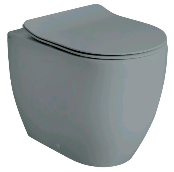 Lavabo Glomp Rimless BTW gulvstående toilet - Mat grå Lavabo Glomp Rimless BTW gulvstående toilet - Mat grå