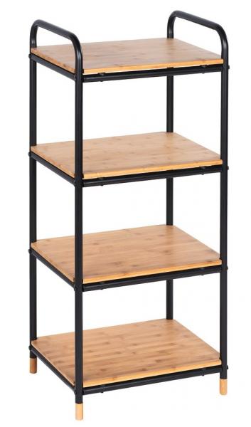 Wenko Loft stor reol - Sort/bambus Wenko Loft stor reol - Sort/bambus