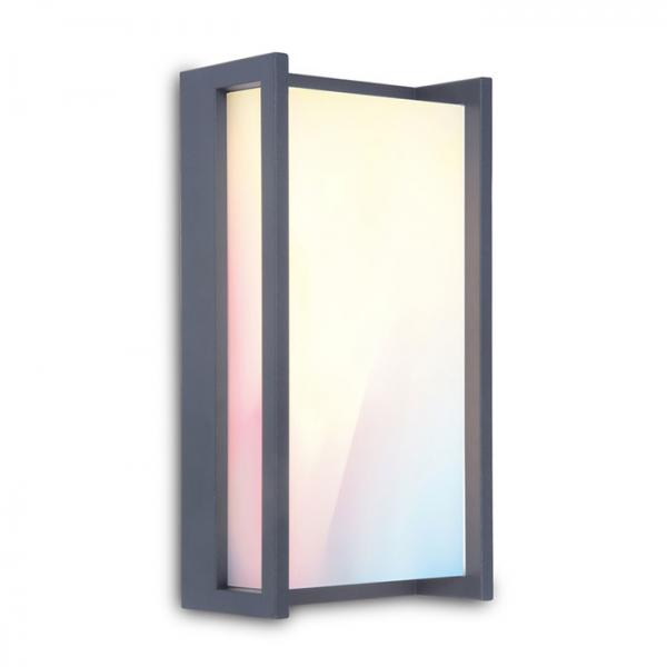 Lutec Connected Qubo udend&oslash;rslampe til v&aelig;g m/appstyring og farveskift