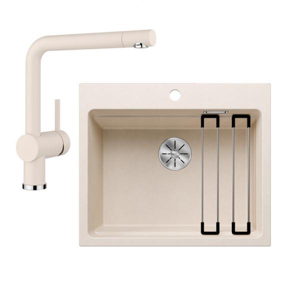 Blanco Etagon 6 k&oslash;kkenvask m/Linus k&oslash;kkenarmatur - Soft white
