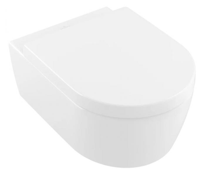 Villeroy & Boch Avento Rimless v&aelig;gh&aelig;ngt toilet inkl. s&aelig;de - Hvid