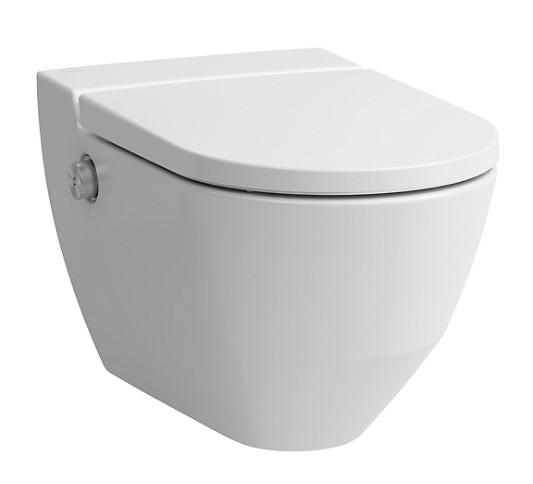 Laufen Navia duschtoilet cleanet rimless, LCC og softclose s&aelig;de