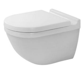 Duravit Starck 3 Rimless væghængt toilet m/sæde Duravit Starck 3 Rimless væghængt toilet m/sæde