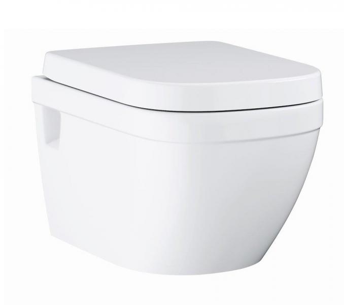 Grohe Euro Ceramic v&aelig;gh&aelig;ngt toilet Rimless inkl s&aelig;de m/soft close og quick release