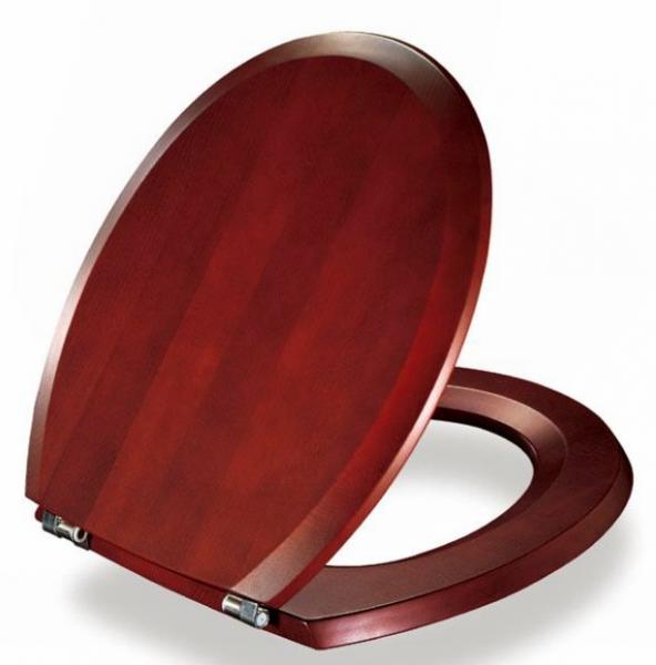 Pressalit Selandia (tr&aelig;) toilets&aelig;de - Mahogni