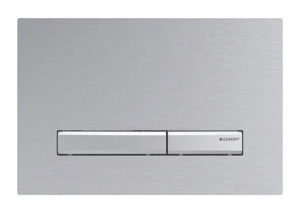 Geberit Sigma 50 Square betjeningsplade easy-to-clean-belagt - Mat krom/Krom