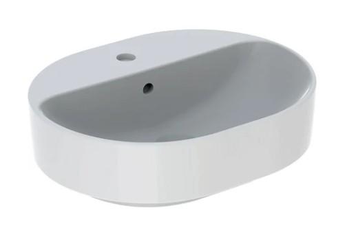 Geberit Variform 50 fritst&aring;ende bowlevask ellipse - 1 hanehul