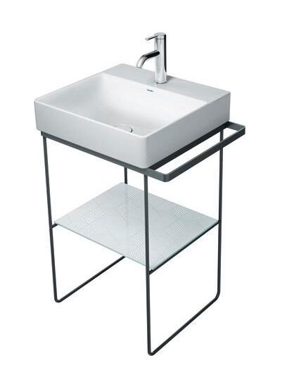 Duravit DuraSquare 50 stativ til h&aring;ndvask - Gulvst&aring;ende - Mat sort