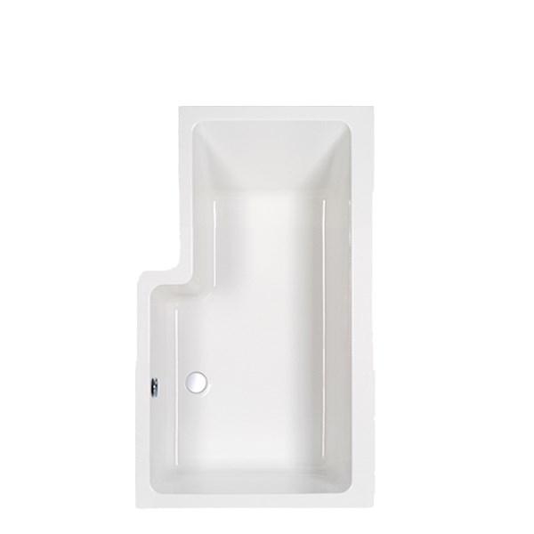 Strømberg Quantum badekar t/brus - 160 x 70/85 - Højre - 1 ryglæn Strømberg Quantum badekar t/brus - 160 x 70/85 - Højre - 1 ryglæn