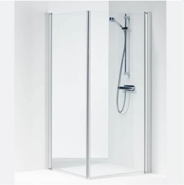 Outlet - Ifö Space 2000 brusedør SPNK 750 - Alu profiler - Klart glas Outlet - Ifö Space 2000 brusedør SPNK 750 - Alu profiler - Klart glas