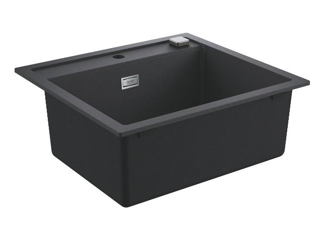 Grohe K700 k&oslash;kkenvask i komposit 60-C - Sort